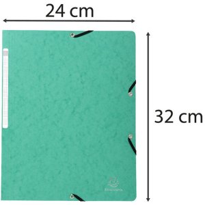 Carpeta esquinera verde para formato A4