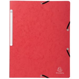 Carpeta esquinera roja para formato A4