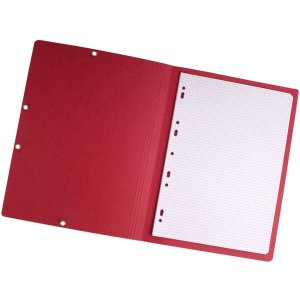 Carpeta esquinera roja para formato A4