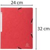 Carpeta esquinera roja para formato A4