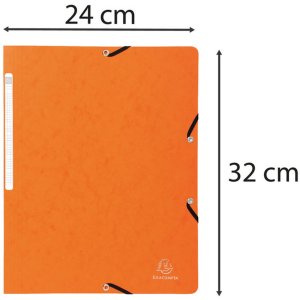 Carpeta esquinera de cartón Manila 400g Nature Future, para DIN A4 Naranja