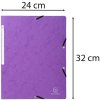 Carpeta esquinera de cartón Manila 400g Nature Future, para formato DIN A4 Morado