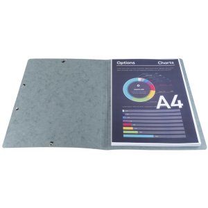 Carpeta esquinera gris para formato A4