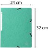 Carpeta esquinera de cartón Manila 355g Nature Future, para formato DIN A4 Verde