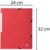 Carpeta esquinera de cartón Manila 355g Nature Future, para formato DIN A4 Rojo