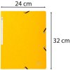 Carpeta esquinera de cartón Manila 355g Nature Future, para tamaño DIN A4 Amarillo