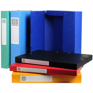 Caja de archivo Exabox 25mm Nature Future DIN A4 colores surtidos
