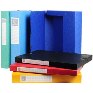 Caja de archivo Exabox 25mm Nature Future DIN A4 colores surtidos