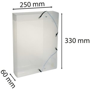 Caja de archivo 60mm PP Cristal
