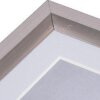 Henzo Marco de plastico METALLICA 30x30 cm gris oscuro con passepartout 18x18 cm