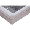 Henzo Marco de plastico METALLICA 30x30 cm gris oscuro con passepartout 18x18 cm