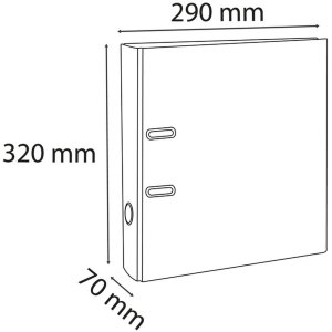 Carpeta A4 Premium 70mm morada