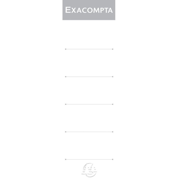 Paquete de 10 etiquetas con reverso de 70 mm, blancas