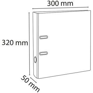 Carpeta A4 50mm PP PREMTOUCH citrus