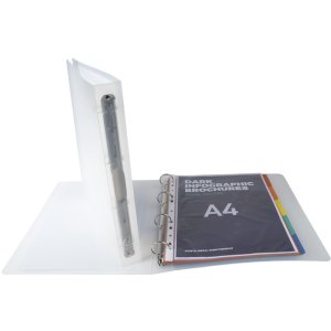 Carpeta de anillas A4 Chromaline Krea Cover 30 mm blanco...