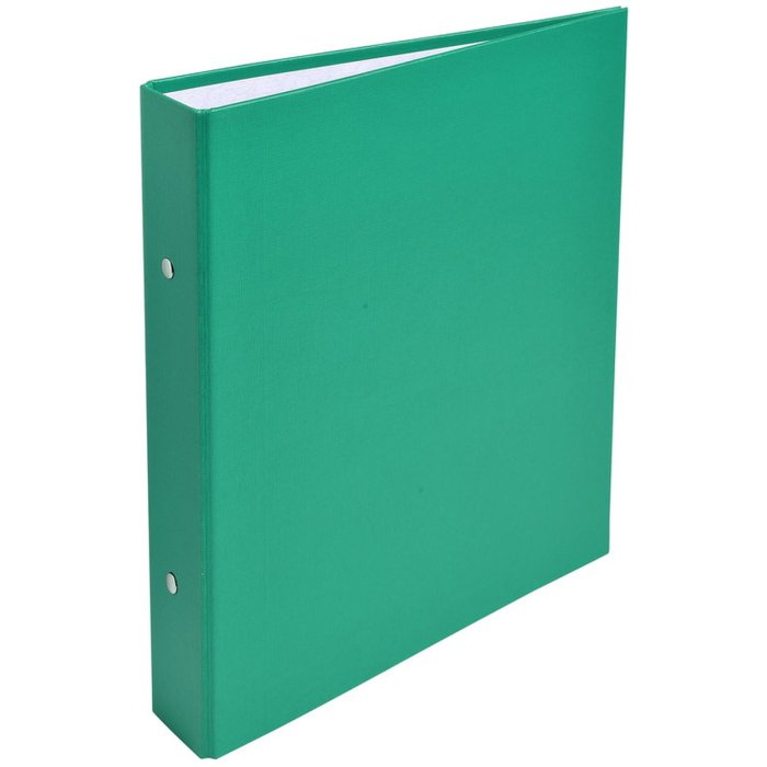 Carpeta de anillas de cartón resistente plastificado PP de 1,8 mm, 2 anillas de 30 mm, lomo de 40 mm, para formato DIN A5 Verde