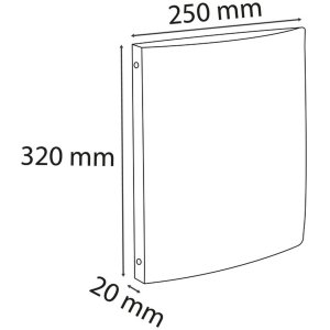 Carpeta de anillas A4 Manila cartón 20 mm para formato DIN A4