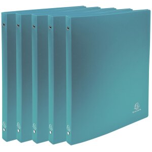 Carpeta de anillas A4 opaca, carpeta de 4 anillas verde