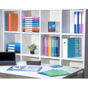 Carpeta de anillas de PP con 2 anillas DIN A4 azul