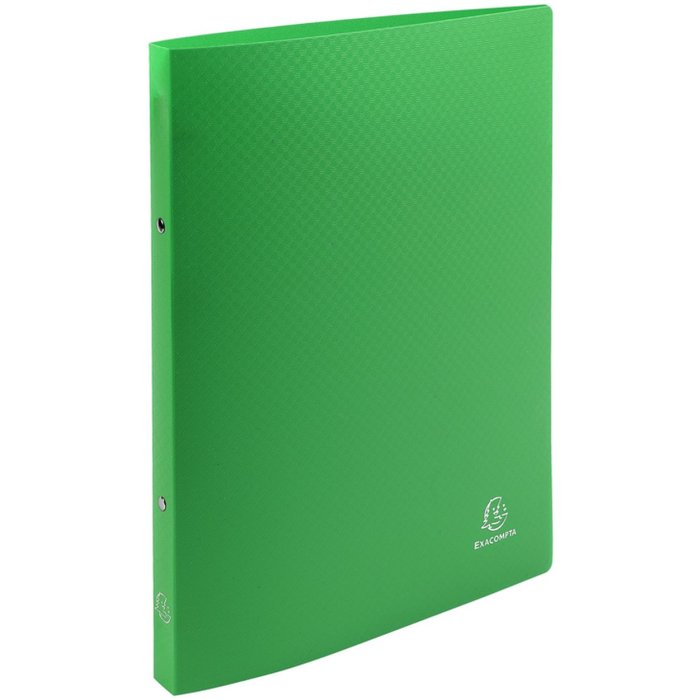Carpeta de anillas de PP con 2 anillas DIN A4 verde