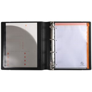Carpeta de anillas Exacompta A4 Exactive PP 30mm negra