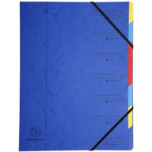 Organizador de cartón Manila 400g grapado con 7...