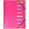 Carpeta esquinera Chromaline con elástico A4 8 compartimentos