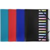 Carpeta tensora de esquina con banda elástica y 3 solapas A4 colores surtidos