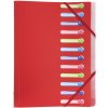 Carpeta tensora de esquina con banda elástica y 3 solapas A4 colores surtidos