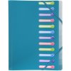 Carpeta tensora de esquina con banda elástica y 3 solapas A4 colores surtidos