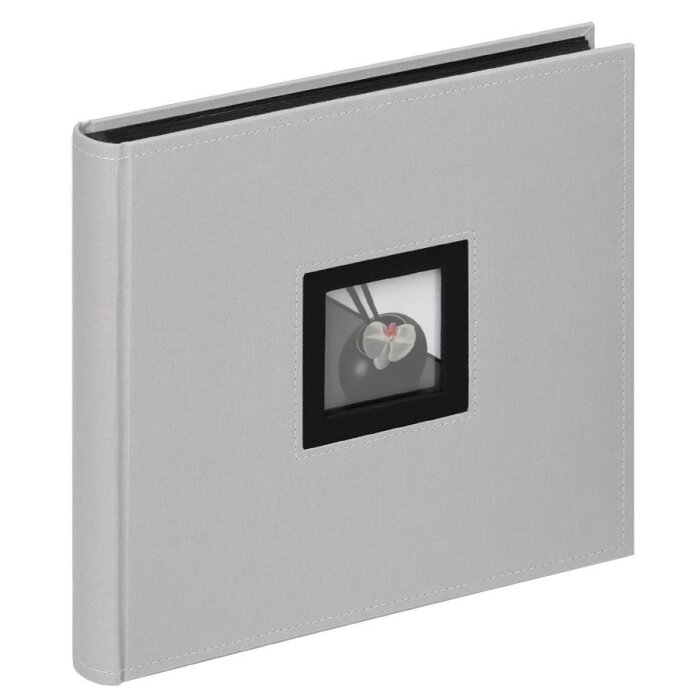 Walther Álbum de fotos NEGRO BLANCO gris 26x25 cm 50 páginas negras