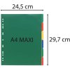 Índice DIN A4 con 6 pestañas