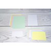 Paquete de 100 fichas sin perforar, DIN A8 55x74mm, 205g, en blanco Blanco
