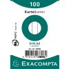 Fichas A8 rayadas blancas 100 unidades