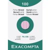 Paquete de 100 fichas sin perforar, DIN A7 74x105mm, 205g, forradas Rosa