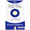 Paquete de 100 fichas sin perforar, DIN A7 74x105mm, 205g, en blanco Amarillo