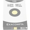 Exacompta fichas A5 cuadriculadas sin perforar 100 unidades amarillo
