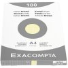 Paquete de 100 fichas sin perforar, DIN A4 210x297 mm, 205 g, cuadriculadas Amarillo
