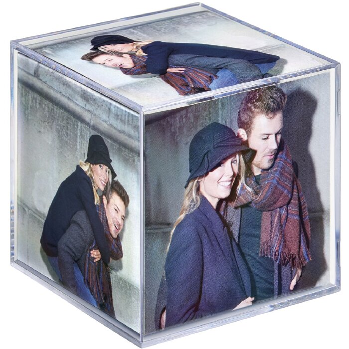 Walther Cubo Acrílico Cuadrado 6 Fotos 8,5x8,5 cm