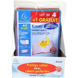 Tapa de cuaderno Kover A4 surtido