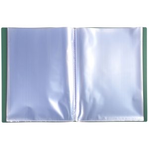 Carpeta transparente de PP blando de 300µ con 80 bolsillos granulados, opaca, para formato DIN A4 Colores surtidos