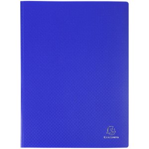 Carpeta transparente de PP blando de 300µ con 80 bolsillos granulados, opaca, para formato DIN A4 Colores surtidos