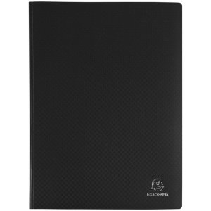 Carpeta transparente de PP blando de 300µ con 80 bolsillos granulados, opaca, para formato DIN A4 Colores surtidos
