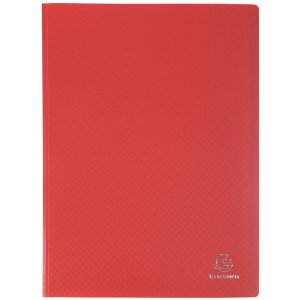 Carpeta transparente de PP blando de 300µ con 80 bolsillos granulados, opaca, para formato DIN A4 Colores surtidos