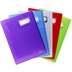 20 carpetas Crystal Colours para formato DIN A4