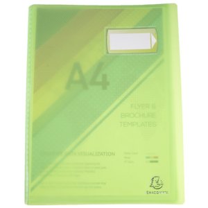 20 carpetas Crystal Colours para formato DIN A4