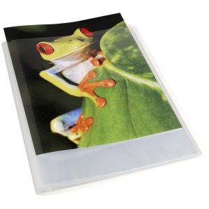 Carpeta expositora PP 500µ con 20 bolsillos Krea Cover, A4 cristal