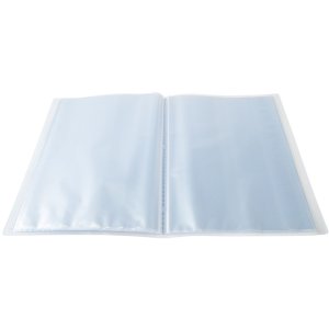 Carpeta expositora PP 500µ con 20 bolsillos Krea Cover, A4 cristal