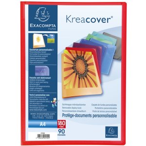 Carpeta PP con 90 fundas Krea Cover DIN A4 surtido