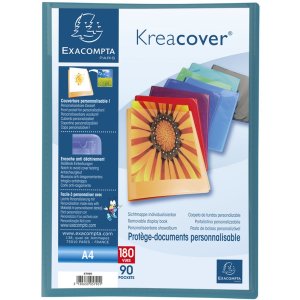 Carpeta PP con 90 fundas Krea Cover DIN A4 surtido
